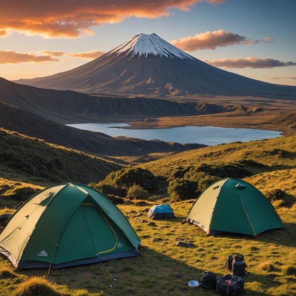 Comment organiser un camping pour une expédition de trekking en région de volcans endormis?