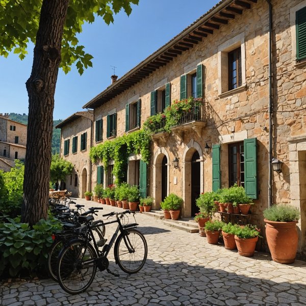 Peut-on louer une villa en Italie avec des cours de cuisine et des balades en vélo?
