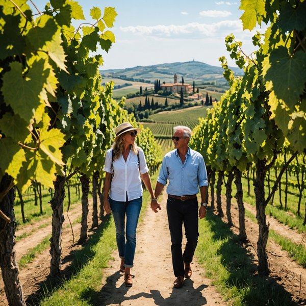 Comment organiser une visite des vignobles en Toscane, Italie en été?