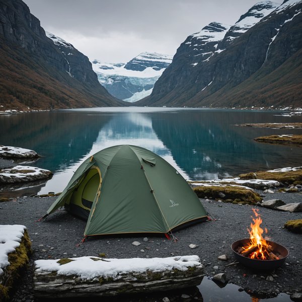 Quels sont les équipements indispensables pour un camping en région de fjords en hiver?