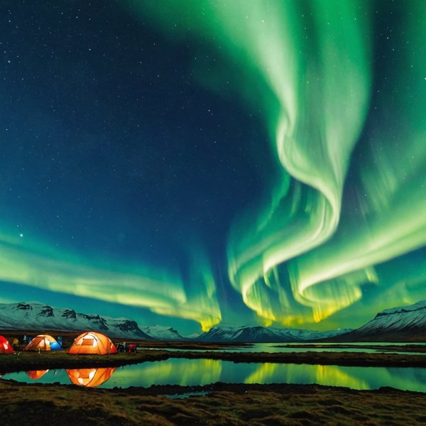 Comment organiser un camping pour observer les aurores boréales en Islande?